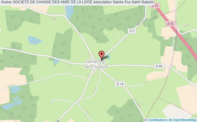 plan association SociÉtÉ De Chasse Des Amis De La Loge Sainte-Foy-Saint-Sulpice