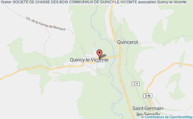 plan association Societe De Chasse Des Bois Communaux De Quincy-le-vicomte Quincy-le-Vicomte