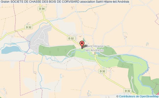 plan association Societe De Chasse Des Bois De Corvisard Saint-Hilaire-les-Andrésis