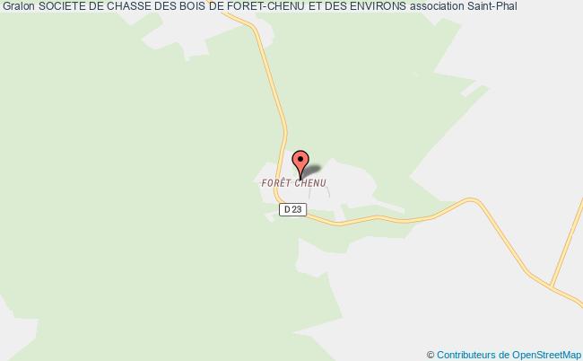 plan association Societe De Chasse Des Bois De Foret-chenu Et Des Environs Saint-Phal