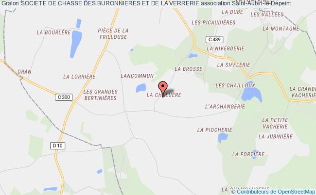 plan association Societe De Chasse Des Buronnieres Et De La Verrerie Saint-Aubin-le-Dépeint