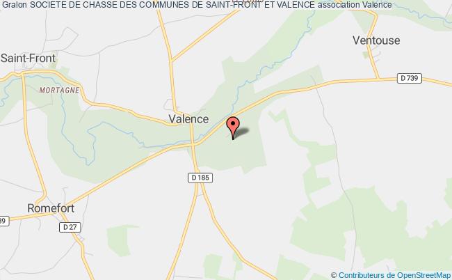 plan association Societe De Chasse Des Communes De Saint-front Et Valence Valence