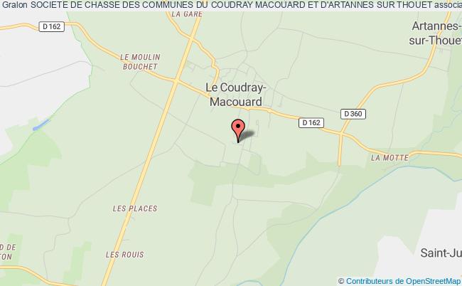 plan association Societe De Chasse Des Communes Du Coudray Macouard Et D'artannes Sur Thouet Le Coudray-Macouard