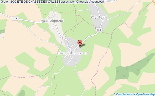 plan association Societe De Chasse Des Vallees Chesnois-Auboncourt