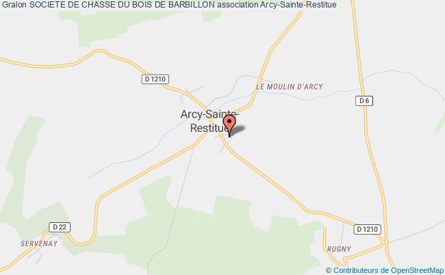 plan association Societe De Chasse Du Bois De Barbillon Arcy-Sainte-Restitue