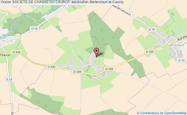 plan association Societe De Chasse Du Cauroy Berlencourt-le-Cauroy