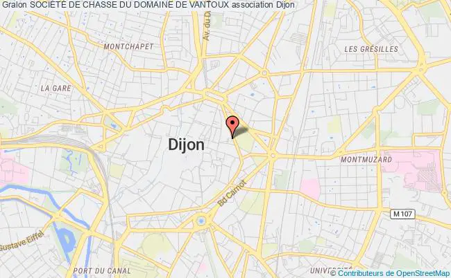 plan association SociÉtÉ De Chasse Du Domaine De Vantoux Dijon
