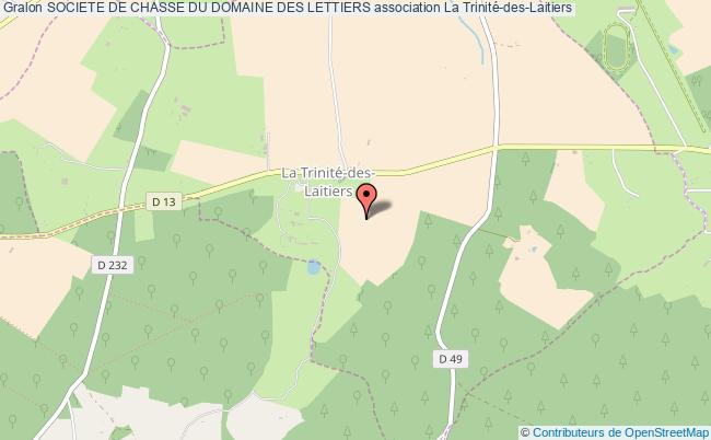 plan association Societe De Chasse Du Domaine Des Lettiers La Trinité-des-Laitiers