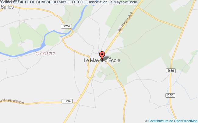 plan association Societe De Chasse Du Mayet D'ecole Le Mayet-d'École