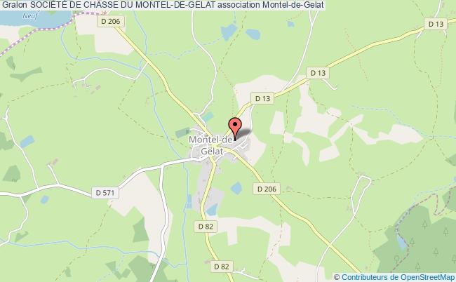 plan association SociÉtÉ De Chasse Du Montel-de-gelat Montel-de-Gelat