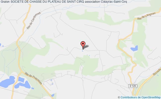 plan association Societe De Chasse Du Plateau De Saint Cirq Colayrac-Saint-Cirq