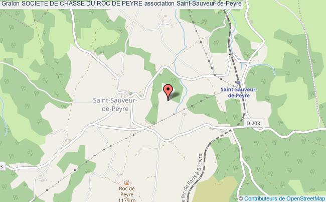 plan association Societe De Chasse Du Roc De Peyre Saint-Sauveur-de-Peyre