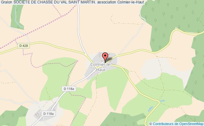 plan association Societe De Chasse Du Val Saint Martin. Colmier-le-Haut