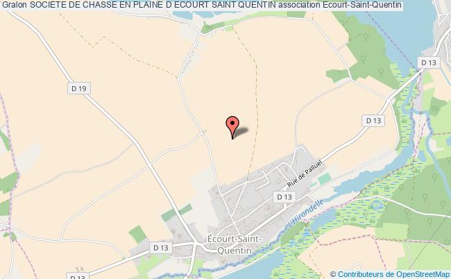 plan association Societe De Chasse En Plaine D Ecourt Saint Quentin Écourt-Saint-Quentin