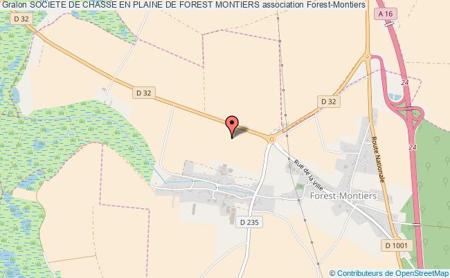 plan association Societe De Chasse En Plaine De Forest Montiers Forest-Montiers