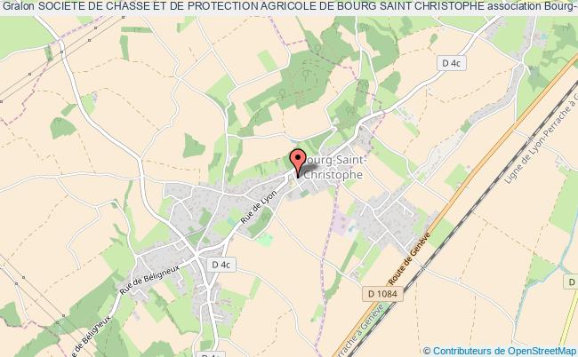 plan association Societe De Chasse Et De Protection Agricole De Bourg Saint Christophe Bourg-Saint-Christophe