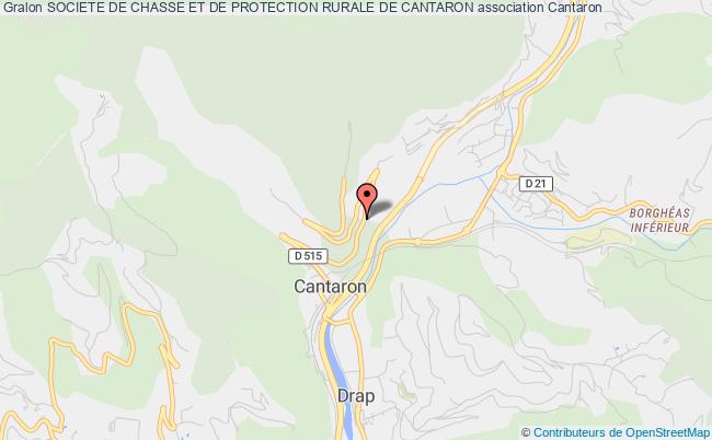 plan association Societe De Chasse Et De Protection Rurale De Cantaron 