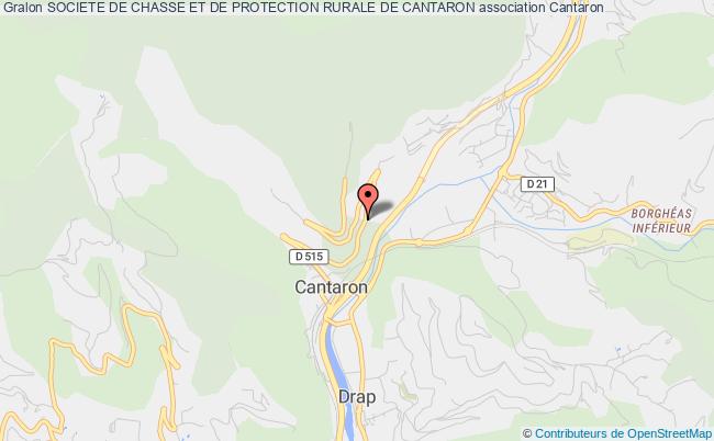 plan association Societe De Chasse Et De Protection Rurale De Cantaron Cantaron