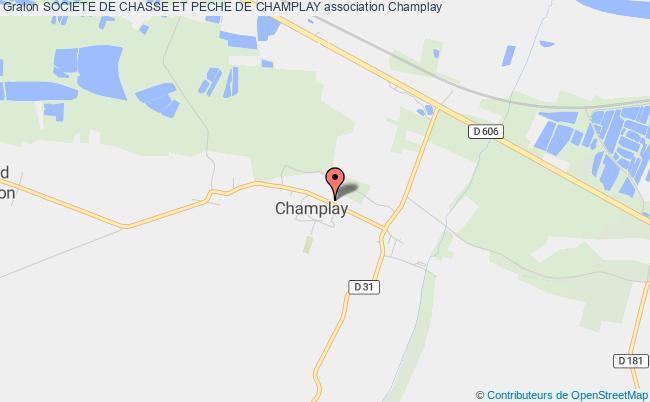 plan association Societe De Chasse Et Peche De Champlay Champlay