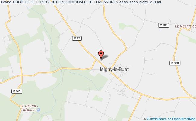 plan association Societe De Chasse Intercommunale De Chalandrey Isigny-le-Buat