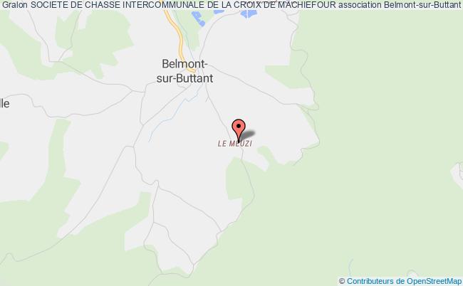 plan association Societe De Chasse Intercommunale De La Croix De Machiefour Belmont-sur-Buttant