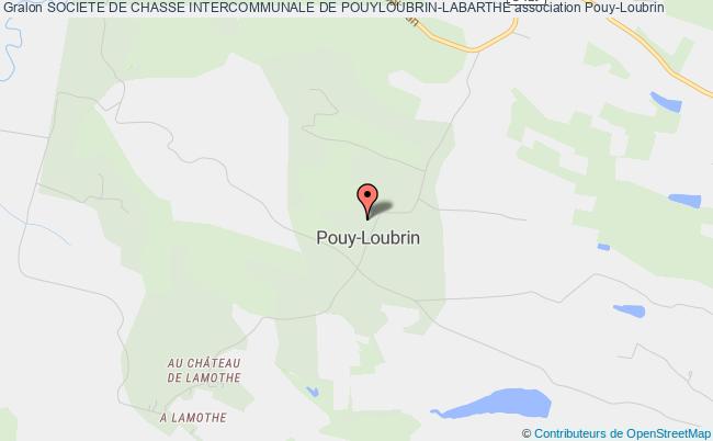 plan association Societe De Chasse Intercommunale De Pouyloubrin-labarthe Pouy-Loubrin