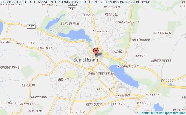 plan association Societe De Chasse Intercommunale De Saint Renan Saint-Renan
