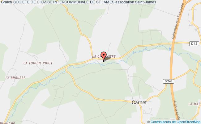plan association Societe De Chasse Intercommunale De St James Saint-James
