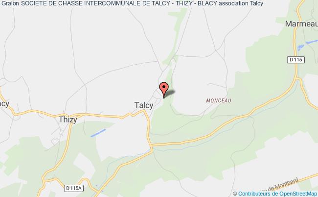 plan association Societe De Chasse Intercommunale De Talcy - Thizy - Blacy Talcy