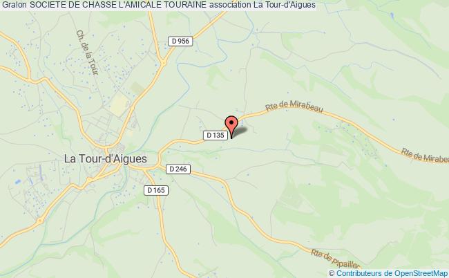 plan association Societe De Chasse L'amicale Touraine La    Tour-d'Aigues
