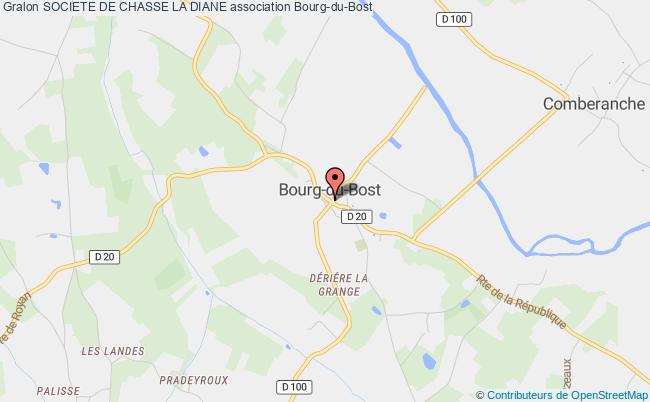 plan association Societe De Chasse La Diane Bourg-du-Bost