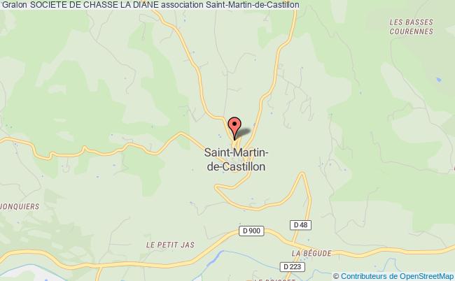 plan association Societe De Chasse La Diane Saint-Martin-de-Castillon