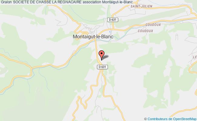 plan association Societe De Chasse La Regnacaire Montaigut-le-Blanc