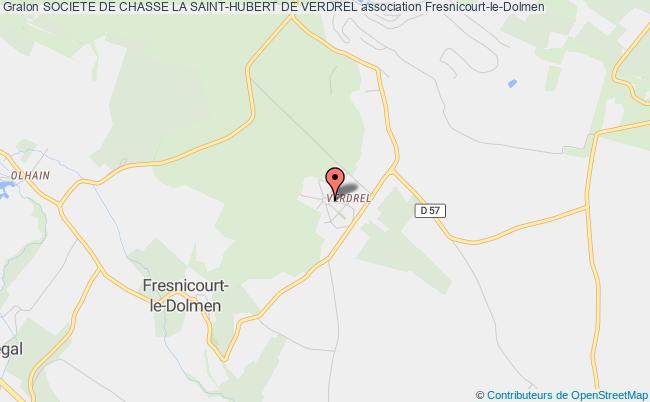 plan association Societe De Chasse La Saint-hubert De Verdrel Fresnicourt-le-Dolmen