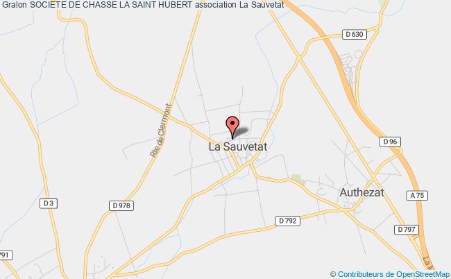 plan association Societe De Chasse La Saint Hubert La    Sauvetat