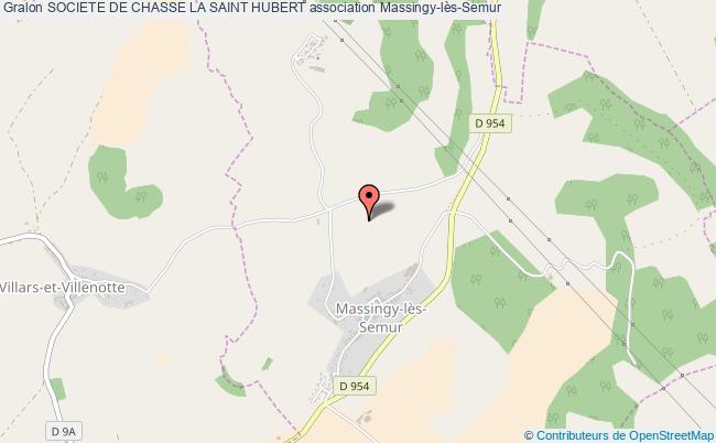 plan association Societe De Chasse La Saint Hubert Massingy-lès-Semur