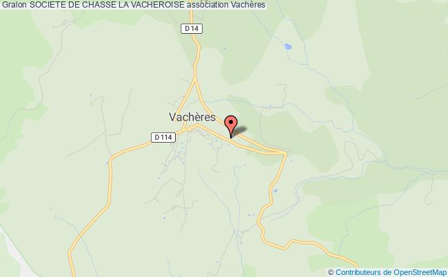plan association Societe De Chasse La Vacheroise Vachères