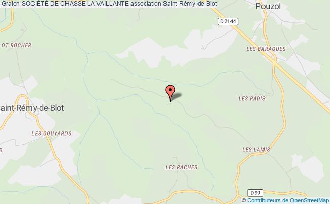plan association SociÉtÉ De Chasse La Vaillante Saint-Rémy-de-Blot