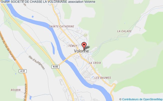 plan association Societe De Chasse La Volonnaise Volonne