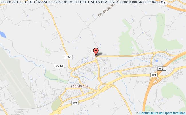 plan association Societe De Chasse Le Groupement Des Hauts Plateaux Aix-en-Provence