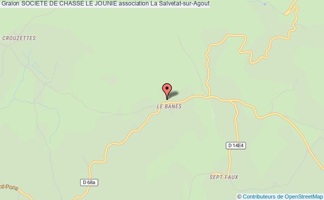 plan association Societe De Chasse Le Jounie La Salvetat-sur-Agout