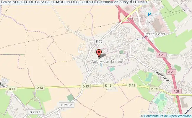 plan association Societe De Chasse Le Moulin Des Fourches Aubry-du-Hainaut