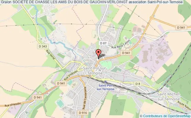 plan association SociÉtÉ De Chasse Les Amis Du Bois De Gauchin-verloingt Saint-Pol-sur-Ternoise