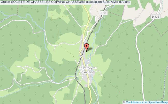 plan association Societe De Chasse Les Copains Chasseurs Saint-Alyre-d'Arlanc