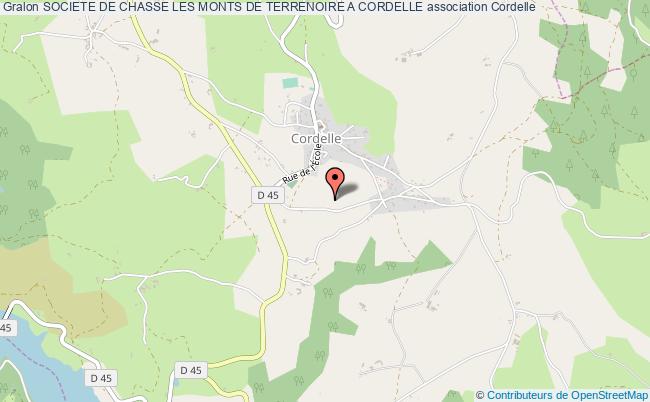 SOCIETE DE CHASSE LES MONTS DE TERRENOIRE A CORDELLE