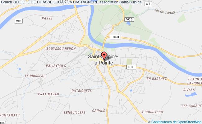 plan association Societe De Chasse Lugan La Castagnere Saint-Sulpice-la-Pointe