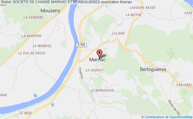 plan association Societe De Chasse Marnac Et Berbiguieres Marnac