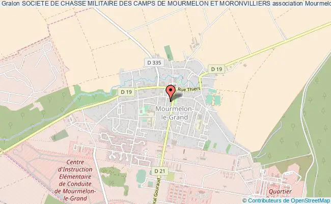 plan association Societe De Chasse Militaire Des Camps De Mourmelon Et Moronvilliers Mourmelon-le-Grand