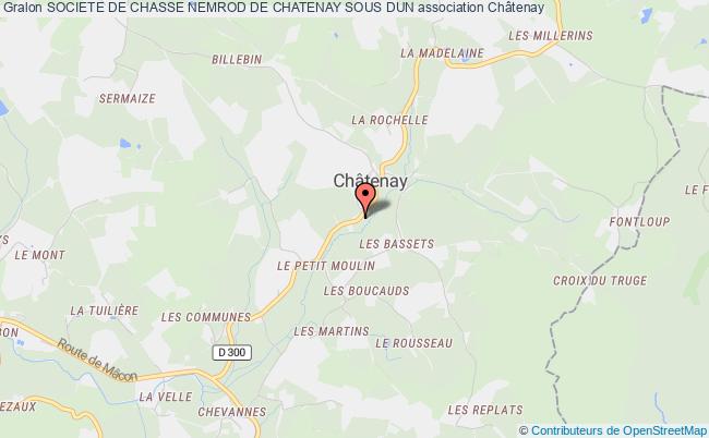 plan association Societe De Chasse Nemrod De Chatenay Sous Dun Châtenay
