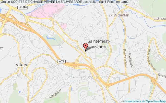 plan association Societe De Chasse Privee La Sauvegarde Saint-Priest-en-Jarez